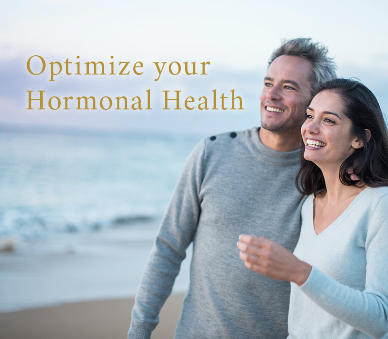 Picture of man and woman with optimal hormone health